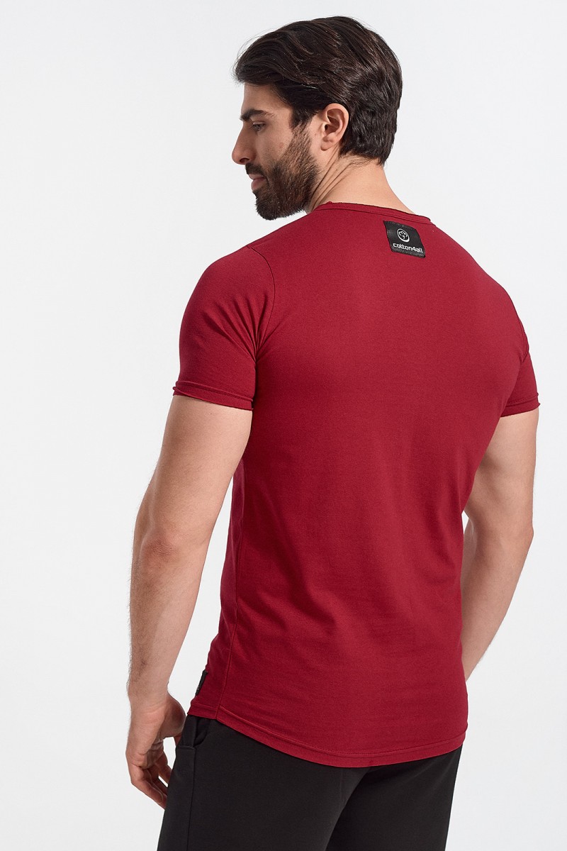 Men's T-Shirt Cotton4all JOKER Bordeaux
