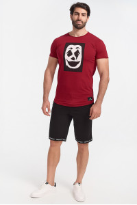 Men's T-Shirt Cotton4all JOKER Bordeaux