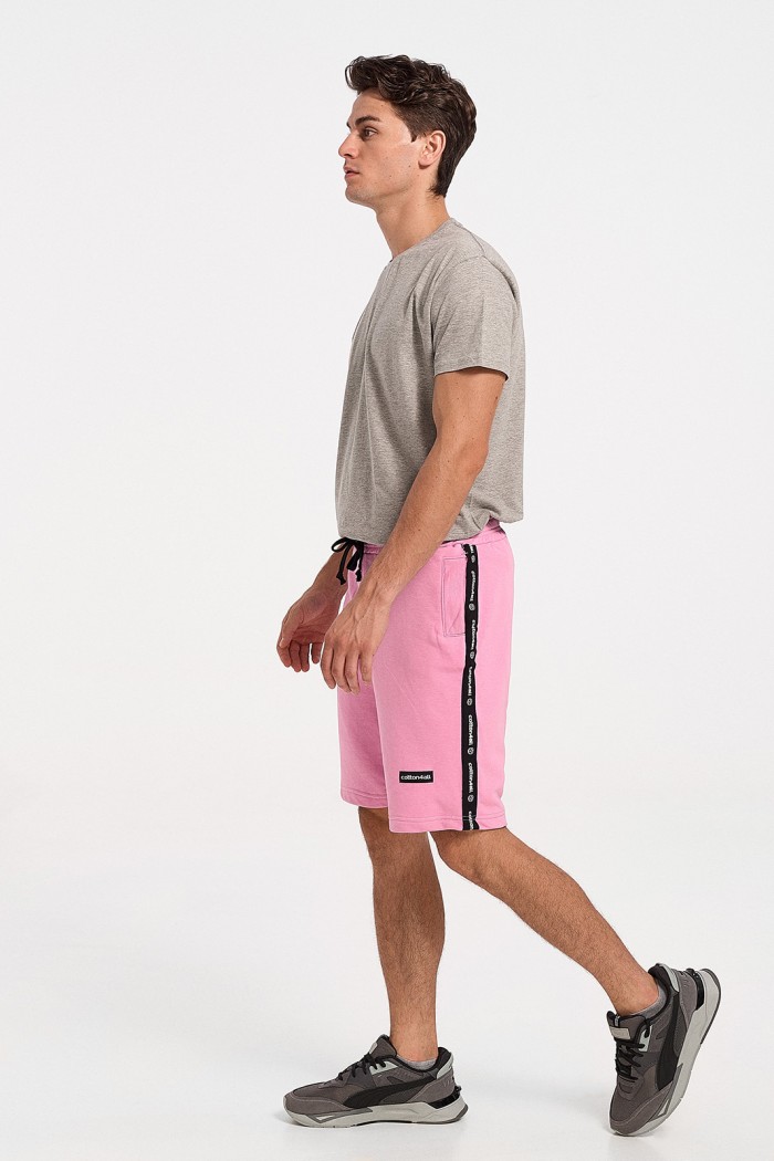 Men's Bermuda shorts COTTON4ALL Logo LILAC