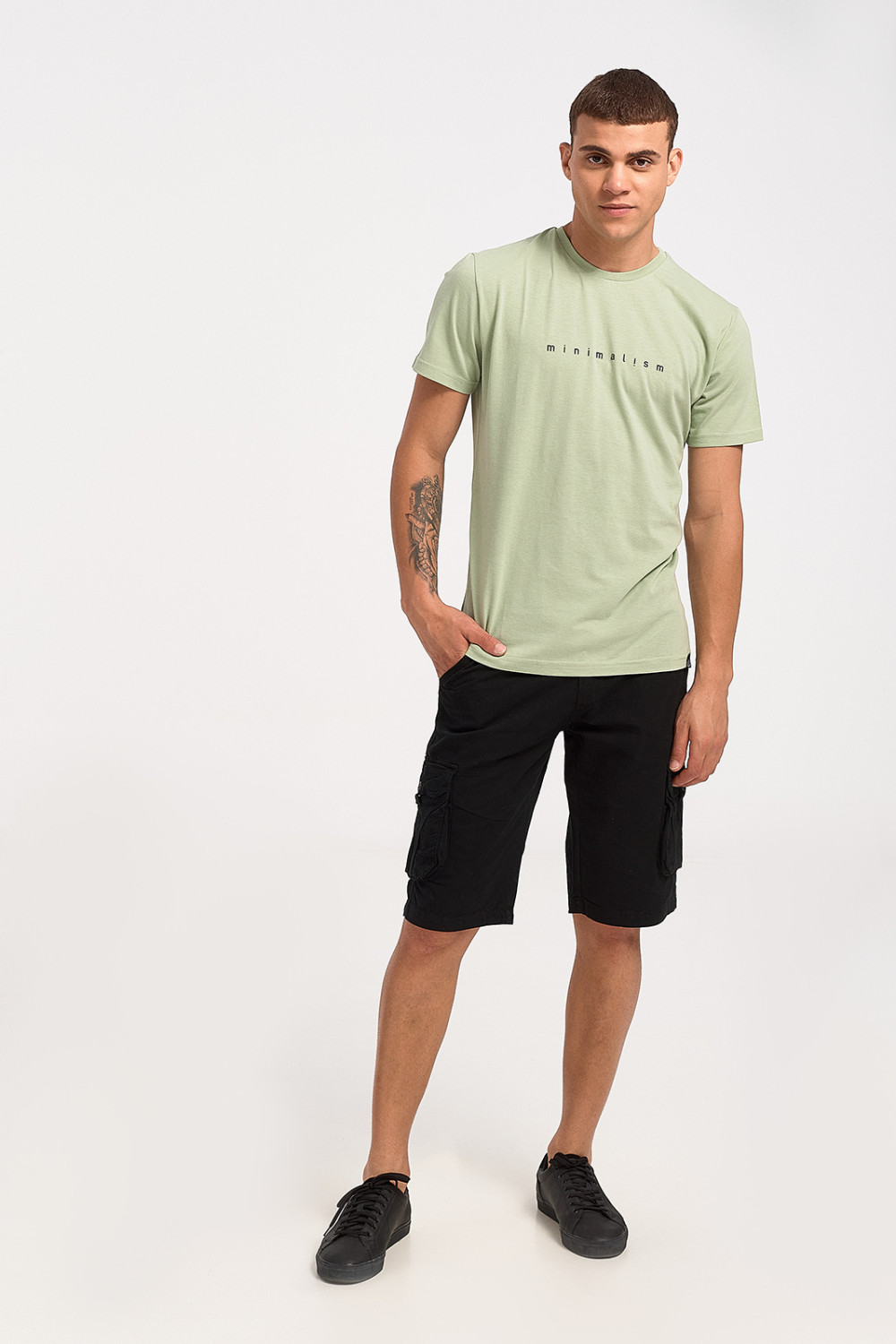 Men's T-Shirt Cotton4all Minimalism 23 706 Olive