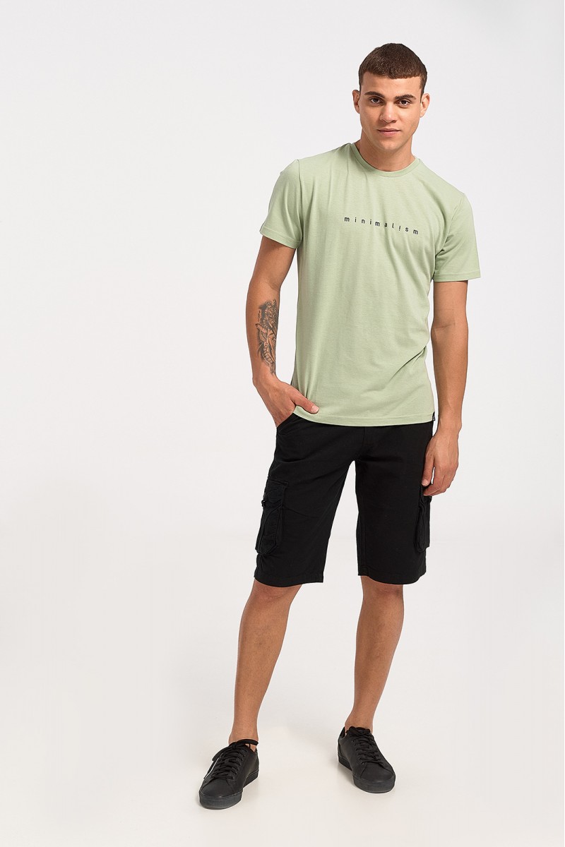 Men's T-Shirt Cotton4all Minimalism 23 706 Olive Men's T-Shirt Cotton4all Minimalism 23 706 Olive