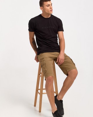 Herren T-Shirt Cotton4all Minimalismus 23 706 Schwarz