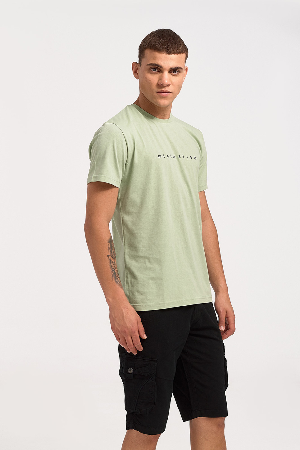 Men's T-Shirt Cotton4all Minimalism 23 706 Olive