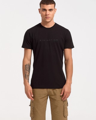 Herren T-Shirt Cotton4all Minimalismus 23 706 Schwarz