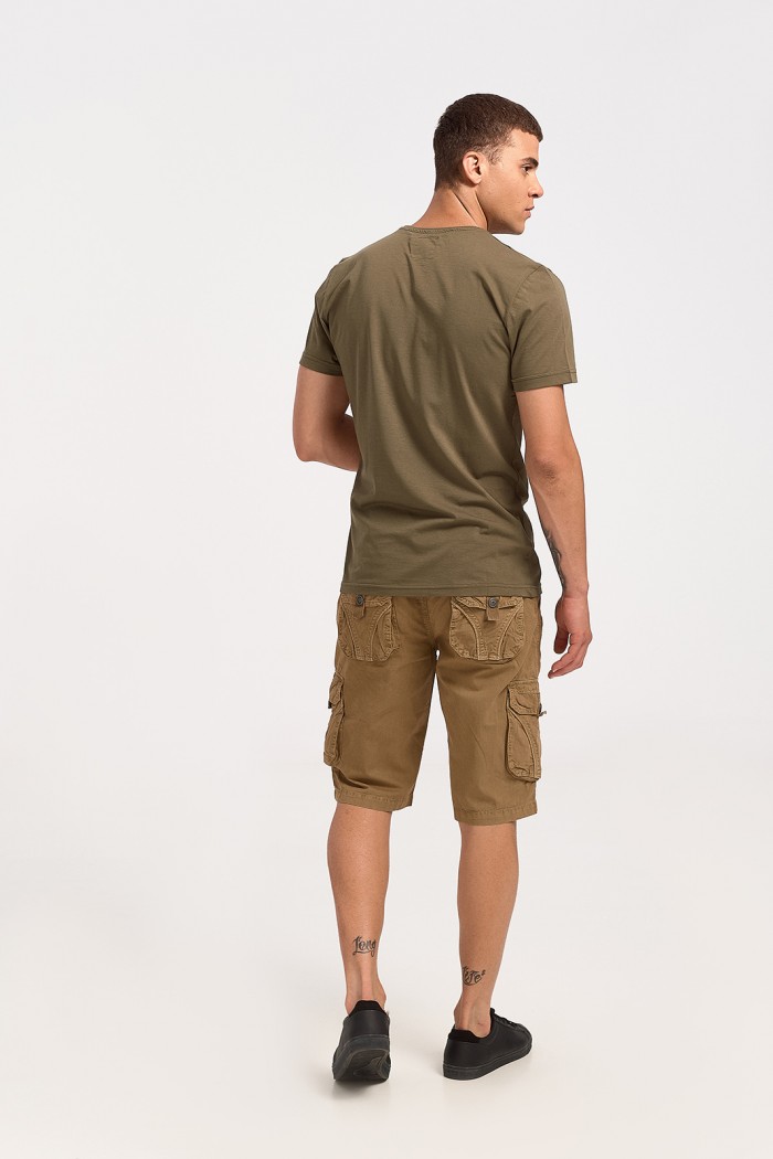 Men's T-shirt Cotton4all Unlimited Adventure 23 707 HAKI