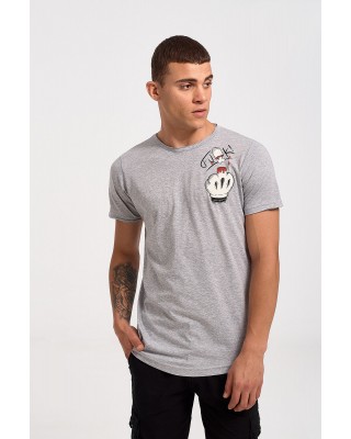 Ανδρικό T-Shirt Cotton4all MICKEY 23 731 GREY