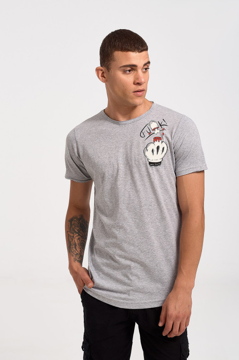 Men's T-Shirt Cotton4all MICKEY 23 731 GREY