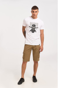 Men's T-Shirt Cotton4all BARBER 23-711 White