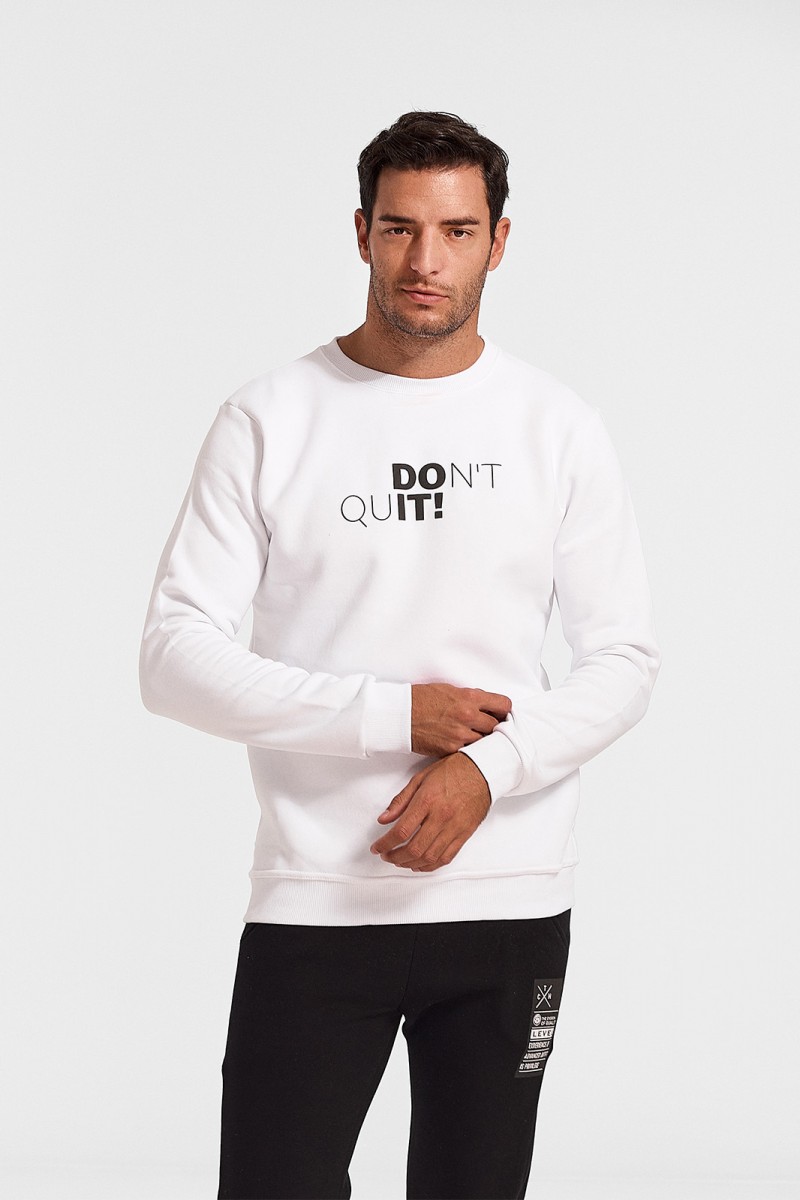 Sweatshirt Cotton4all Dont Quit 523