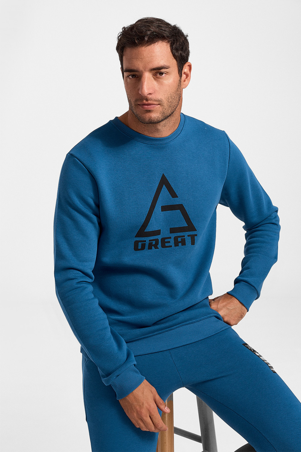 Sweatshirt Sweatshirt Cotton4all GREAT 520 Petrol