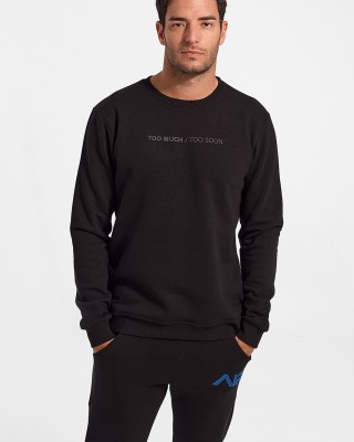 Bluse Sweatshirt Cotton4all Too Much 522 Schwarz