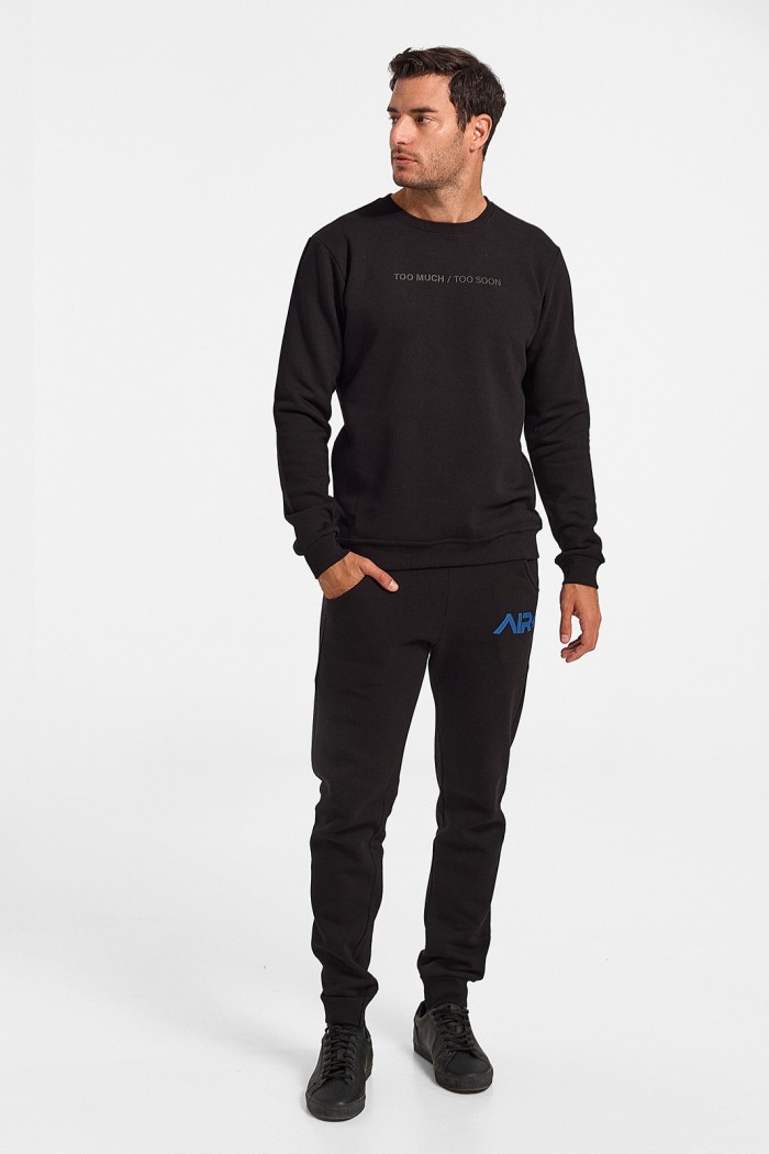 Blouse Sweatshirt Cotton4all Too Much 522 Black