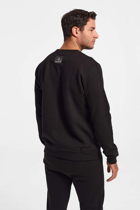 Blouse Sweatshirt Cotton4all Too Much 522 Black