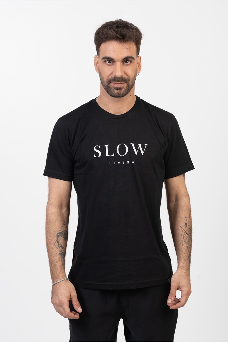 Men's T-shirt Cotton4all SLOW LIVING 24-901 Men's T-shirt Cotton4all SLOW LIVING 24-901