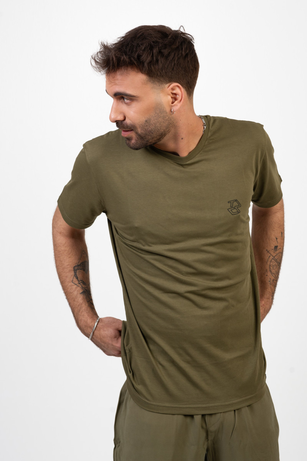 Men's T-Shirt Cotton4all 24-921 HAKI