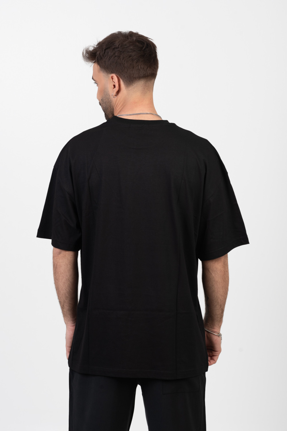 OVERSIZE Men's T-shirt CHICAGO BULLS BLACK 24-935