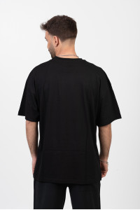 OVERSIZE Men's T-shirt CHICAGO BULLS BLACK 24-935