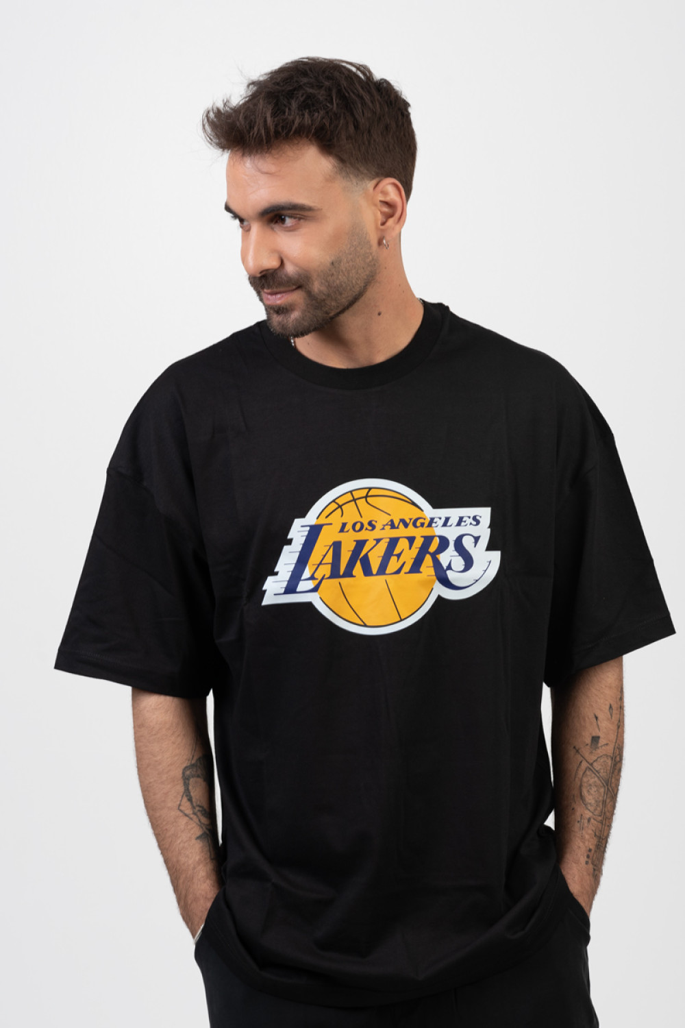 OVERSIZE Men's T-Shirt LOS ANGELES LAKERS BLACK