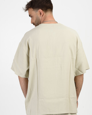 Men's linen blouse COTTON4ALL Ecru 24-943