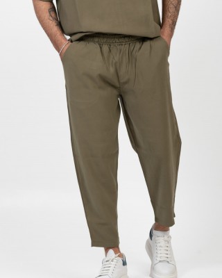 Herrenhose aus Leinen COTTON4ALL Khaki 24-951/25-250