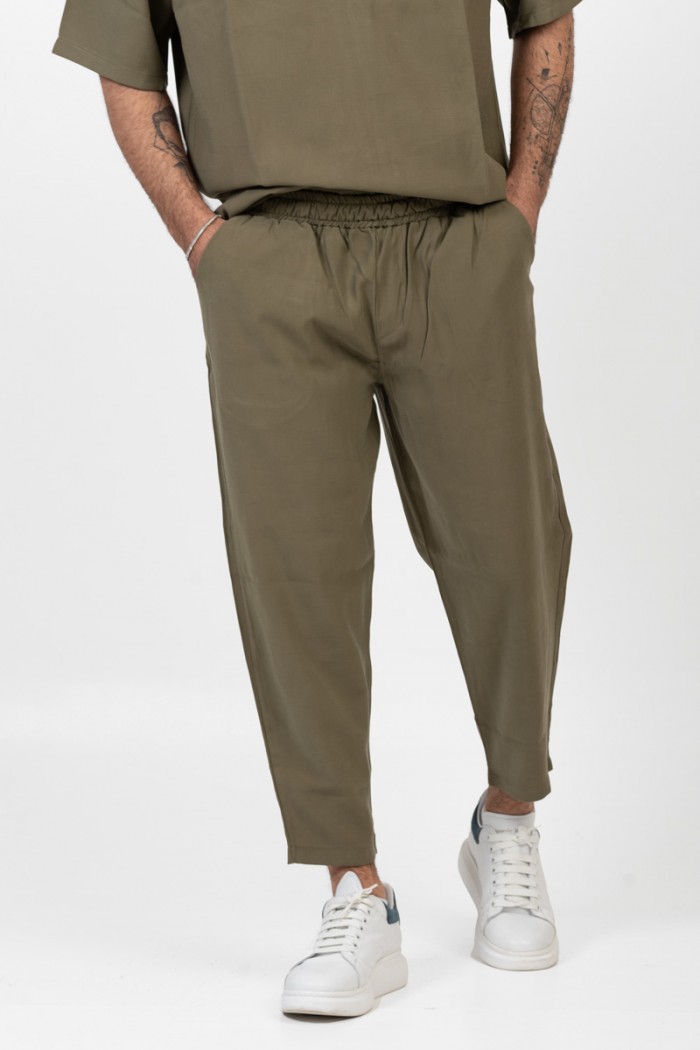 Herrenhose aus Leinen COTTON4ALL Khaki 24-951/25-250