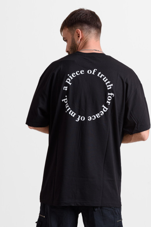 OVERSIZE Men's T-shirt TRUTH 25-237 BLACK