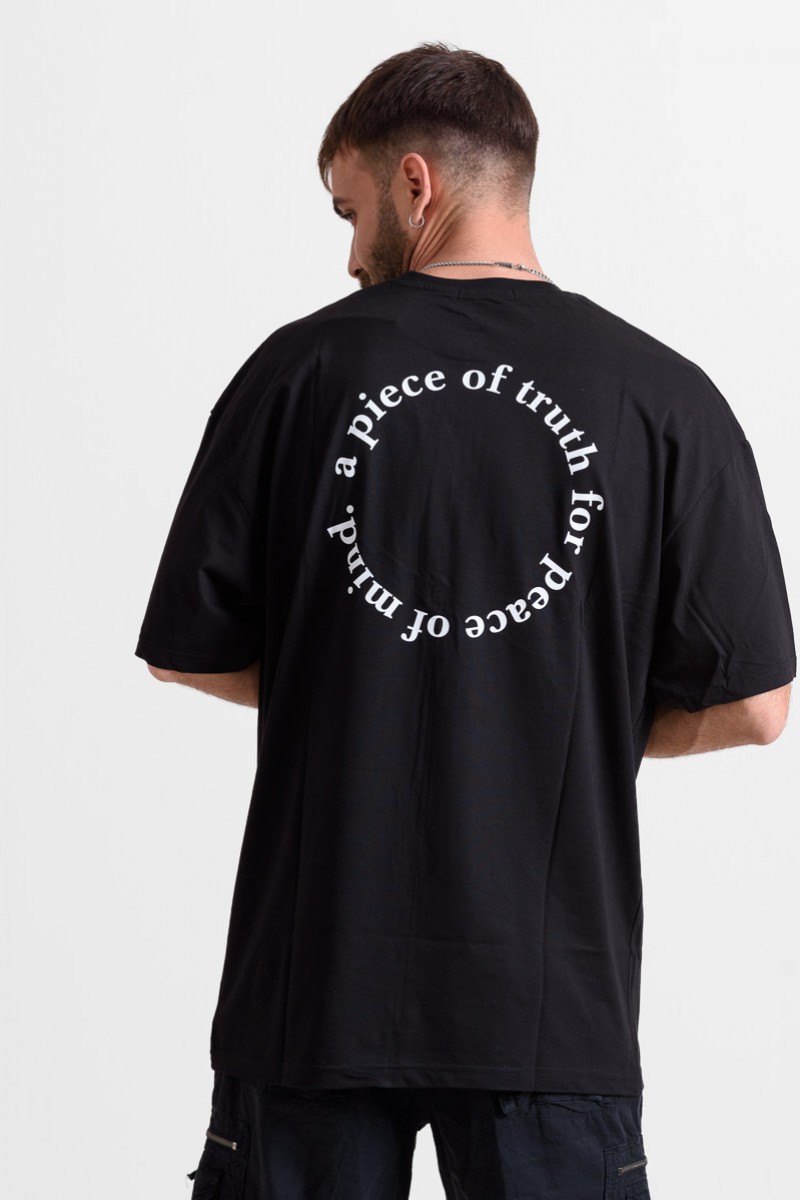 OVERSIZE Men's T-shirt TRUTH 25-237 BLACK