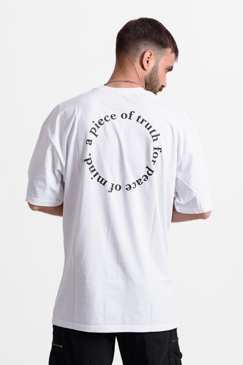 OVERSIZE Men's T-shirt TRUTH 25-237 WHITE