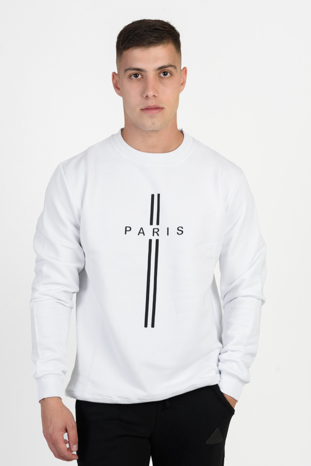 Sweatshirt COTTON4ALL PARIS 25-106 WHITE