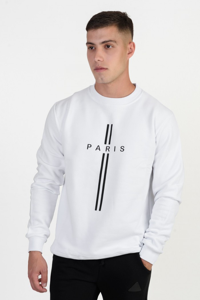 Sweatshirt COTTON4ALL PARIS 25-106 WEISS