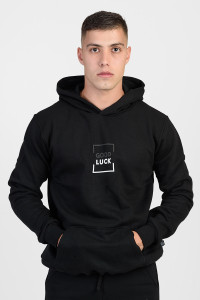 Sweatshirt COTTON4ALL GOOD LUCK 25-123 Black