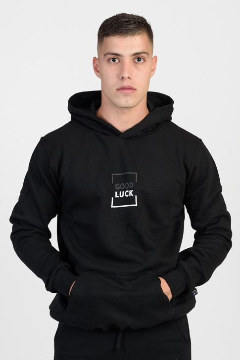Sweatshirt COTTON4ALL GOOD LUCK 25-123 Black