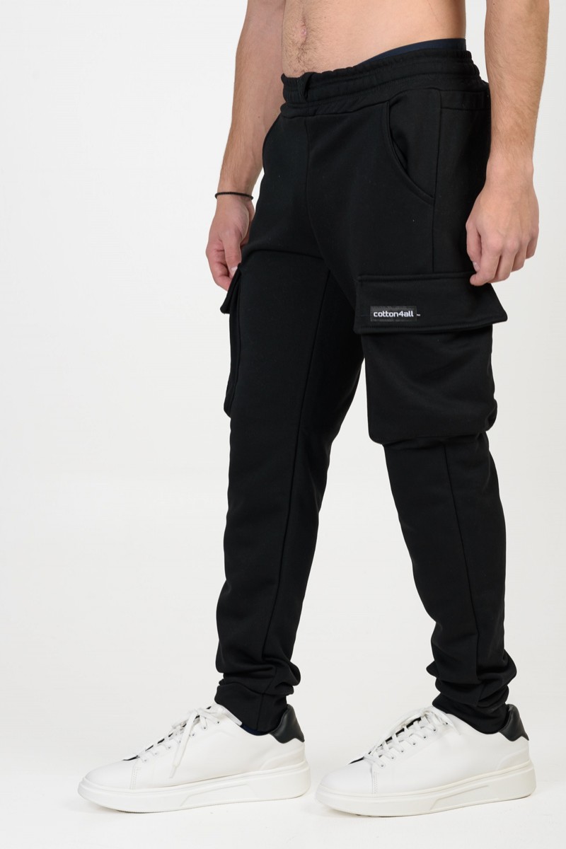 Men's sweatshirt CARGO COTTON4ALL 25-139 BLACK