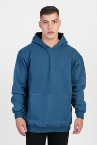 Oversize Sweatshirt Blouse COTTON4ALL 25-144 BLUE RAF