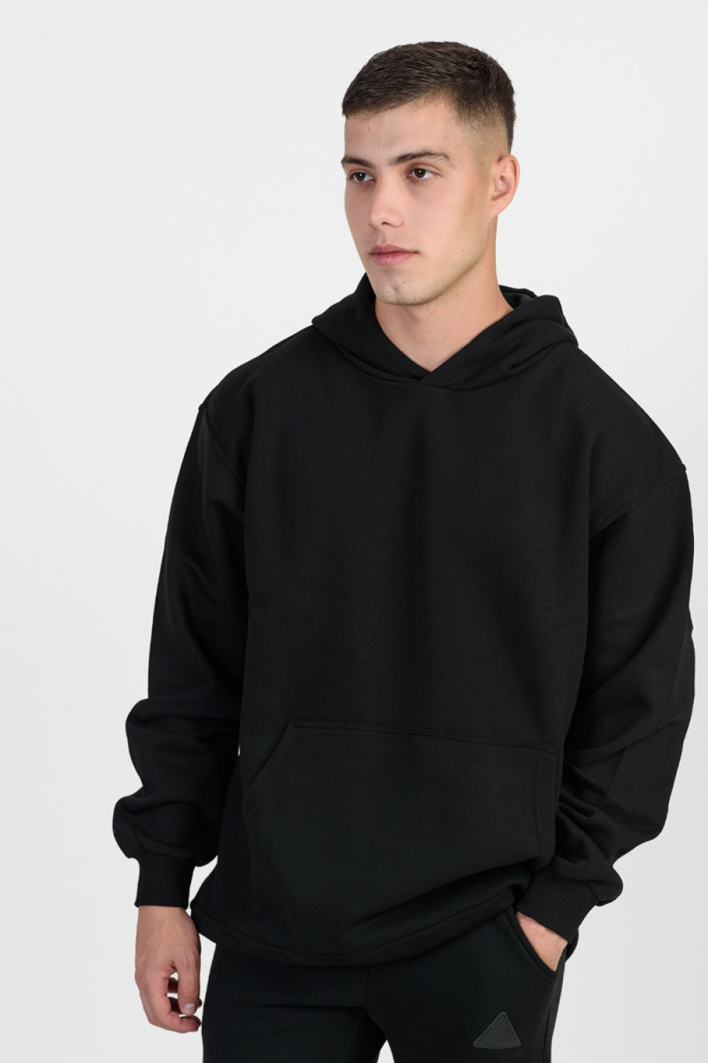 Oversize Sweatshirt COTTON4ALL 25-144 BLACK
