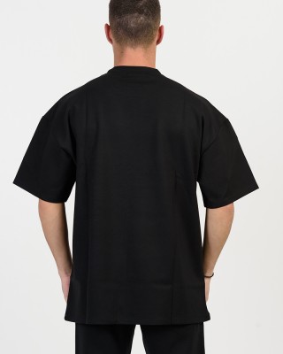 Men's oversized blouse COTTON4ALL 25-150 BLACK