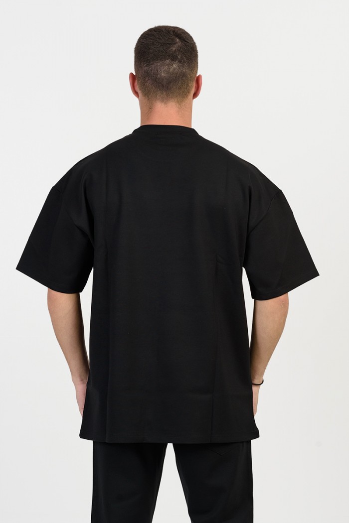 Men's oversized blouse COTTON4ALL 25-150 BLACK