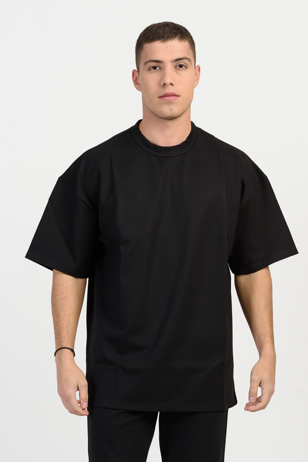 Men's oversized blouse COTTON4ALL 25-150 BLACK
