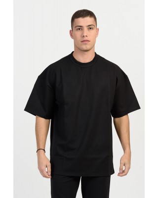 Men's oversized blouse COTTON4ALL 25-150 BLACK