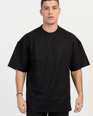 Men's oversized blouse COTTON4ALL 25-150 BLACK
