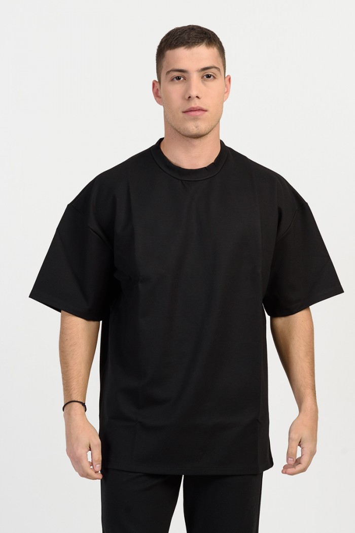 Men's oversized blouse COTTON4ALL 25-150 BLACK