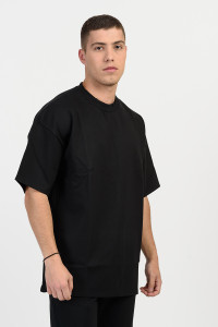 Men's oversized blouse COTTON4ALL 25-150 BLACK