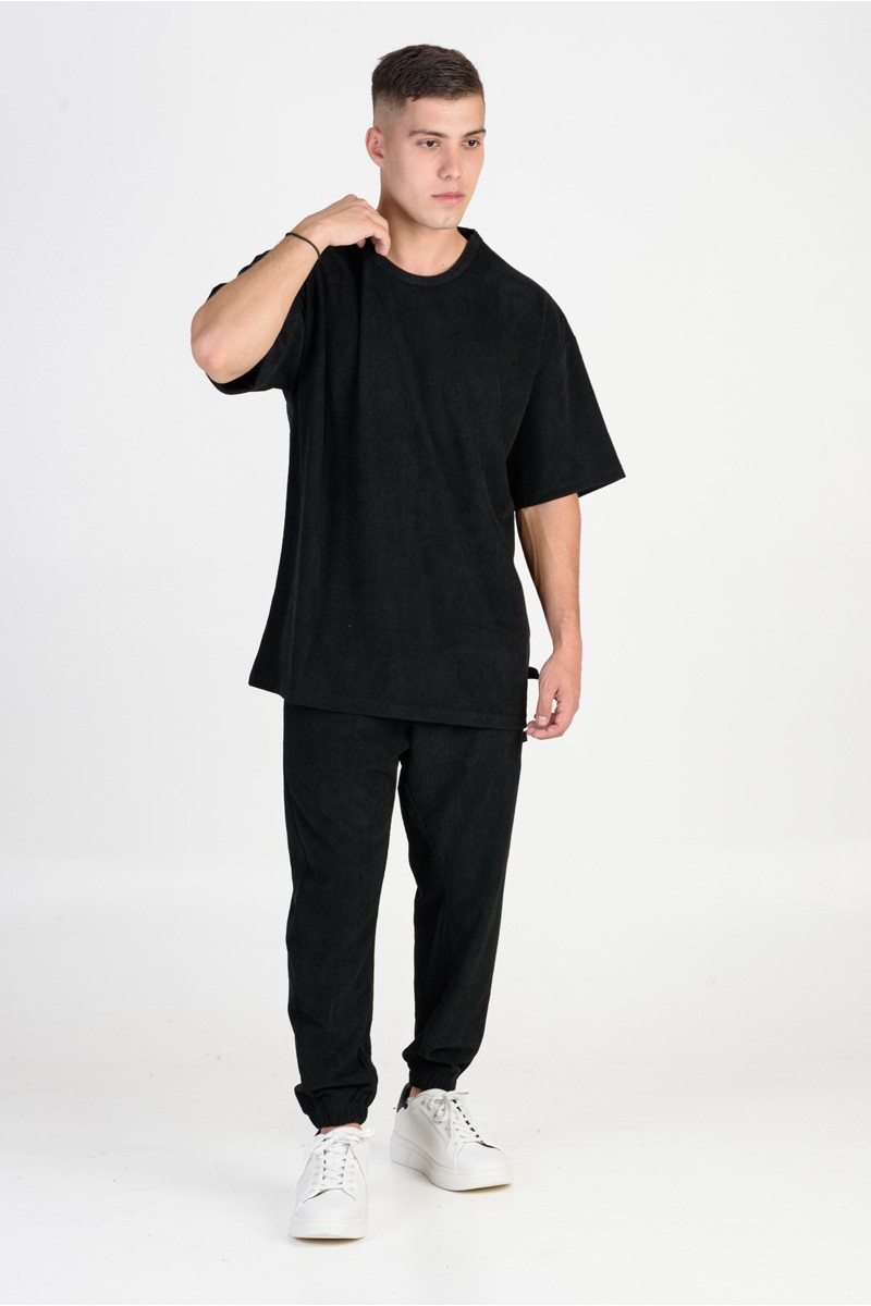 Herrenbluse in Übergröße COTTON4ALL Corduroy 25-155