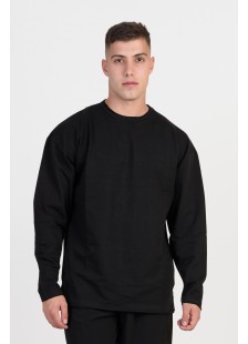 Men's monochrome blouse COTTON4ALL 25-158 BLACK Men's monochrome blouse COTTON4ALL 25-158 BLACK