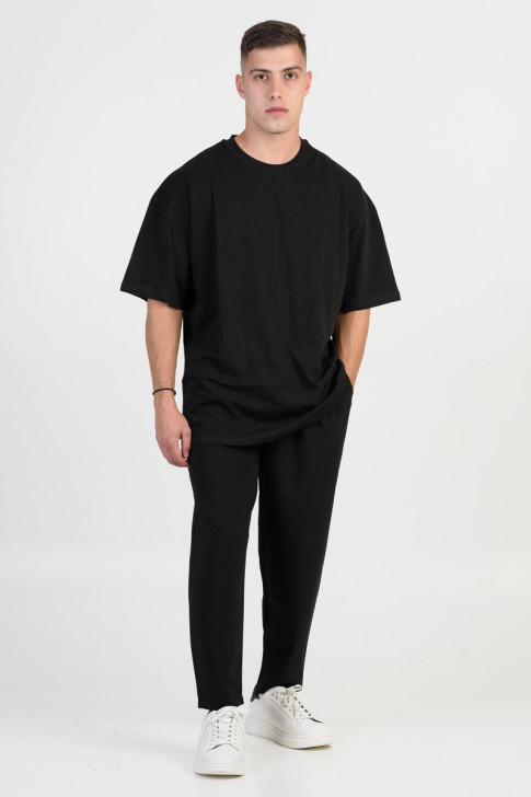 Men's woven trousers COTTON4ALL 25-159/25-250 BLACK