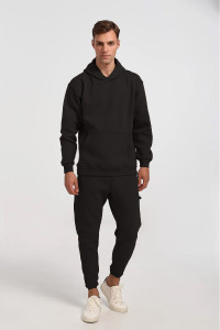 Men's sweatshirt sweatpants COTTON4ALL 25-181 BLACK