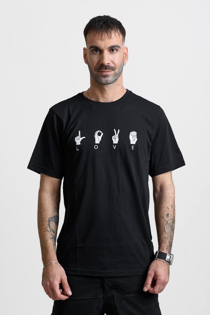 Herren T-Shirt Cotton4all 25-200 Schwarz