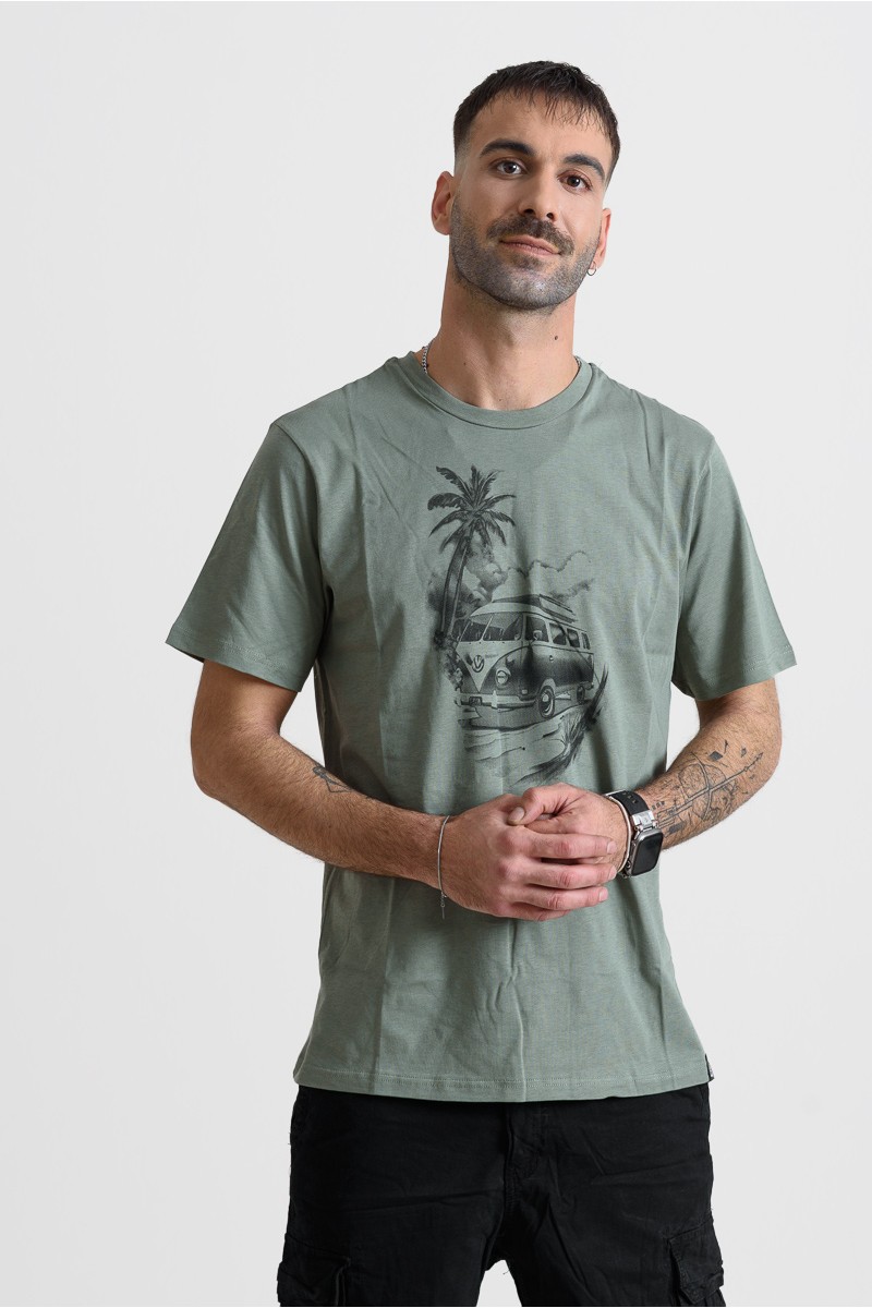 Men's T-Shirt Cotton4all 25-202 Khaki Men's T-Shirt Cotton4all 25-202 Khaki
