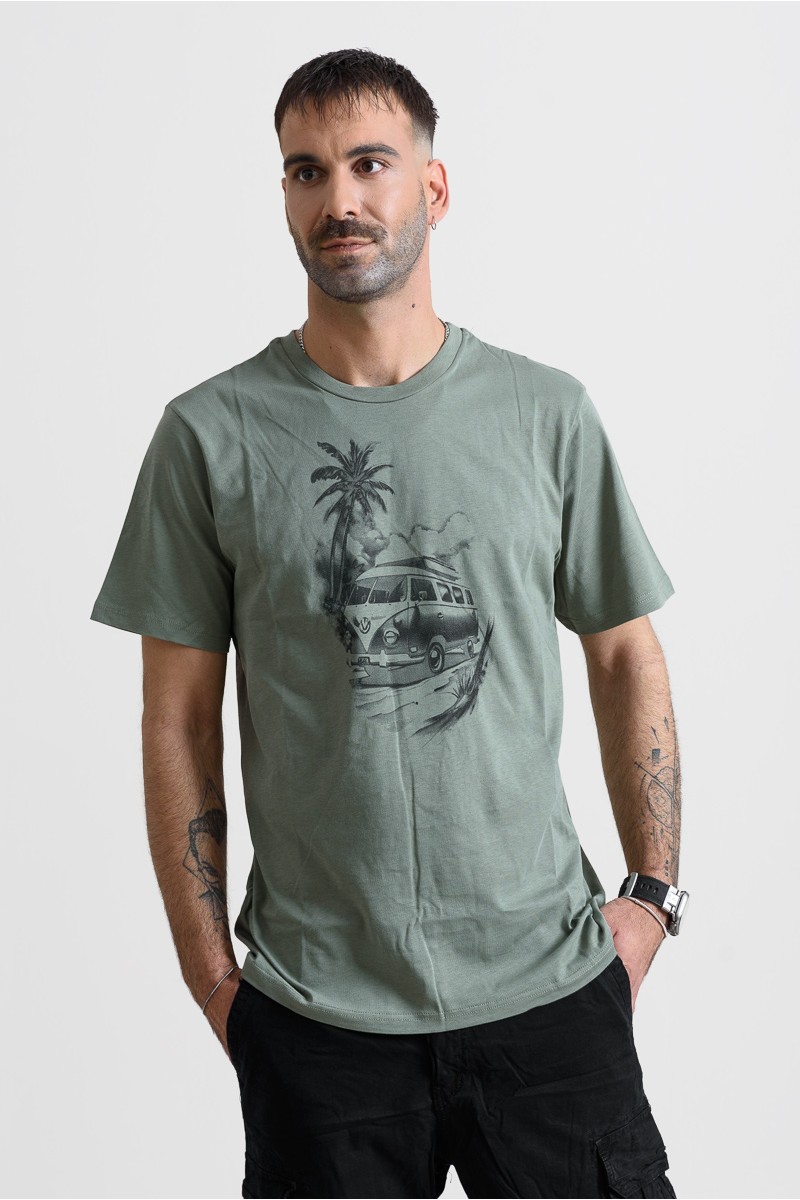Men's T-Shirt Cotton4all 25-202 Khaki Men's T-Shirt Cotton4all 25-202 Khaki