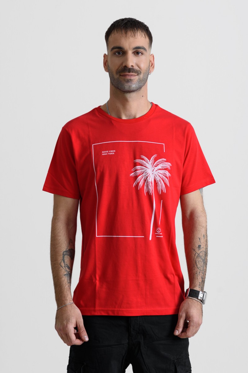 Men's T-Shirt Cotton4all 25-207 Red